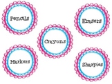 Classroom Supply Labels - FREEBIE!