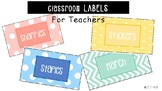 Classroom Supply Labels For Teachers