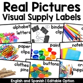 Classroom Supply Labels Real Pictures | Nonfiction | Spani