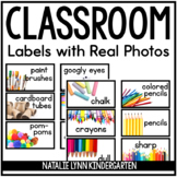 Classroom Supply Labels with Real Photos
