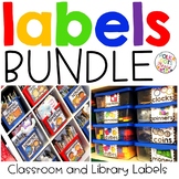 Classroom Supply and Library Labels Bundle