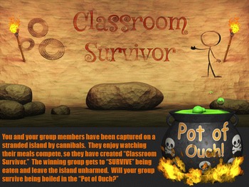 Preview of Classroom Survivor PowerPoint Game