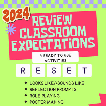 Preview of Classroom Synergy: Resetting Expectations in the New Year 4 Engaging Activities!