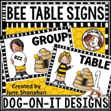 Classroom Table Numbers Group Numbers Bumble Bee Theme Hon