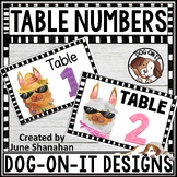 Classroom Table Numbers Llama Theme Signs