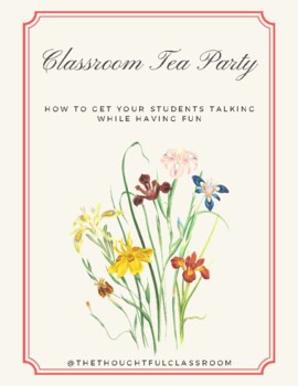 Preview of Classroom Tea Party Template