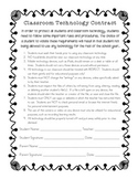 Classroom Technology Contract- Keep students accountable &
