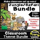 Jungle or Safari Classroom Theme Bundle