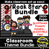 Rock Star or Music Classroom Theme Bundle