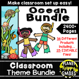 Ocean or Under the Sea Classroom Theme Bundle