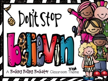 Preview of Classroom Theme: Rocking Rolling Rockstars!