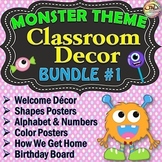 MONSTERS Classroom Theme BUNDLE 1 Classroom Decor and Refe