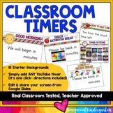 Classroom Timers for your Virtual Meeting on Zoom or Googl