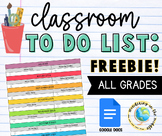 Classroom To Do List (Freebie)