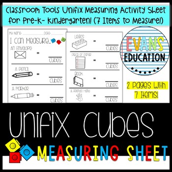 Preview of Classroom Tools Unifix Measuring Activity Sheet