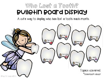 Lost Tooth Chart For Classroom