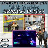 Classroom Transformations Editable Templates Growing Bundle