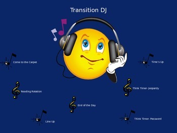 Preview of Classroom Transition Song DJ PowerPoint