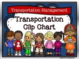 Transportation Clip Chart-Includes: Bus/Car Rider, Walker,