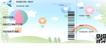 Preview of Classroom Travel Theme - EDITABLE Boarding Passes/Name Tags