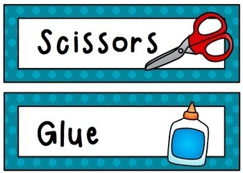 Classroom Tub Labels by Miss Jacobs' Little Learners | TpT