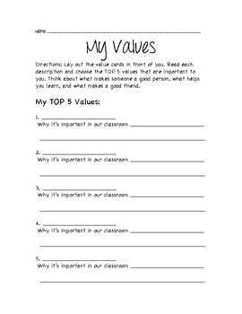 value education worksheet for class 2