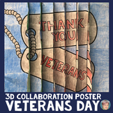 Classroom Veterans Day Activity | "Thank You Veterans" 3D 