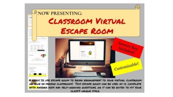 Preview of Classroom Virtual Escape/Breakout Room!