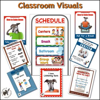 Preview of Classroom Visual Bundle PBIS, SEL