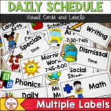 Classroom Visual Daily Schedule and Subject Labels