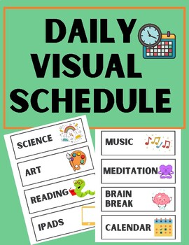 Classroom Visual Schedule by Brenda B | TPT