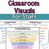Classroom Visuals For Staff FREEBIE - For Special Educatio