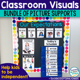 Classroom Visuals Supports with Picture Schedules & Expect