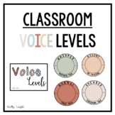 Classroom Voice Levels Push Light Display - Boho Theme