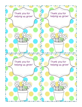 Thank You Gift Tags - Volunteer Appreciation