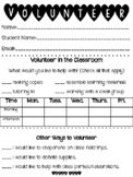 Classroom Volunteer Questionnaire