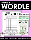 Classroom WORDLE Game Worksheets: Spelling/Vocab WORDLE **