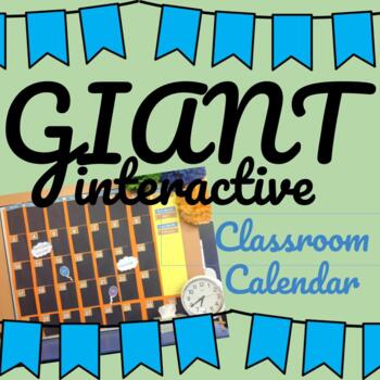 Preview of GIANT Classroom Setup Wall Calendar Display! - Days of the Week, Months