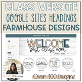 Classroom Website Google Sites Canvas Designs - FARMHOUSE 