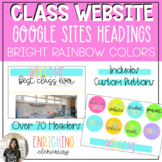 Classroom Website Google Sites Canvas Designs - BRIGHT RAI