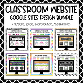 Classroom Website Google Sites Designs Bundle {EDITABLE} f
