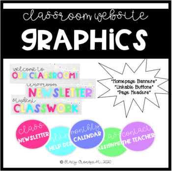 Preview of Classroom Website Graphics