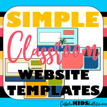 Preview of Classroom Website Template (Bitmoji & Post-It Notes): Simple and Easy to Use