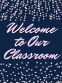 Classroom Welcome Poster