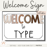 Classroom Welcome Sign | OMBRE NEUTRALS Theme