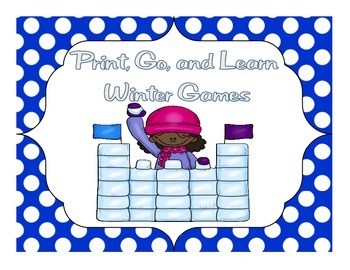 Preview of Classroom Winter Party Games Centers - Print, Go, and Learn