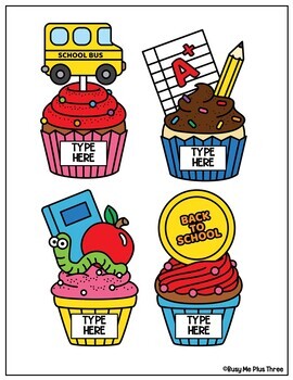 Meet the teacher Wishlist Donation Cupcakes in Spanish & English