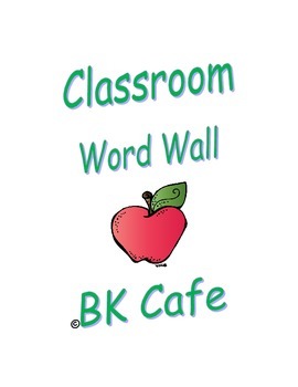 Preview of Classroom Word Wall