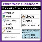 Classroom Words Word Wall