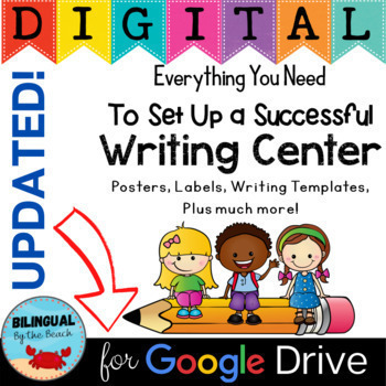 Preview of Classroom Writing Center Set Up Kindergarten to 2nd Grade ♥ Digital & Printable